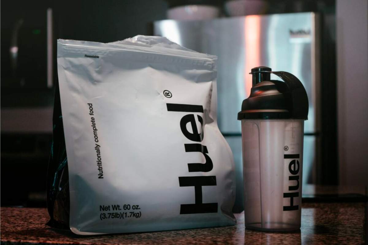 Huel drink and shaker